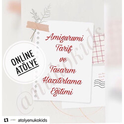 amigurumide tarif ve tasarım hazırlama eğitimi | online eğitim 