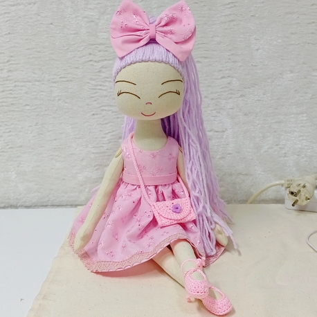 fisto pembe elbiseli Nurlisa kız bebek