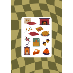 kış günü sticker