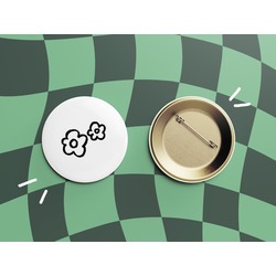 minimalist çiçek rozet