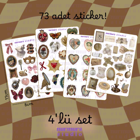 Vintage Sticker Seti