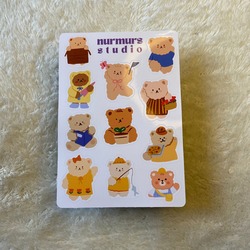 tatlı ayıcıklar sezonu sticker sayfası