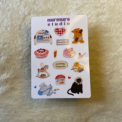 turta ve kazaklar sticker sayfası