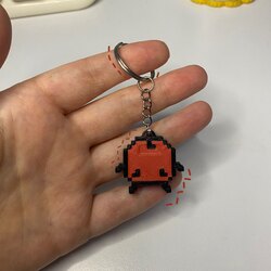 Stardew valley kırmızı junimo anahtarlık