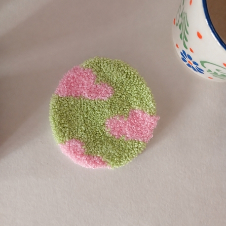 Pembe Bulut Bardak Altlığı 