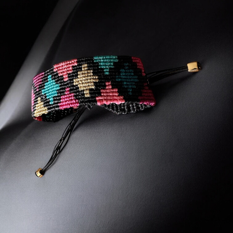 Kilim desen makrome bileklik 