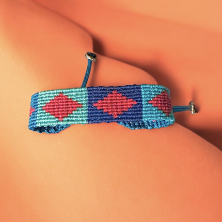 Kilim desen makrome bileklik
