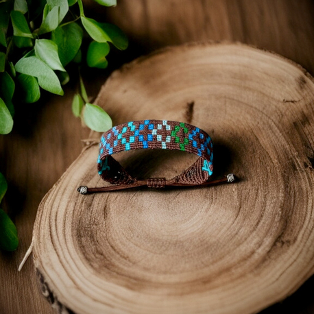 Kilim desen makrome bileklik 