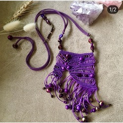 Makrome boho styl kolye 