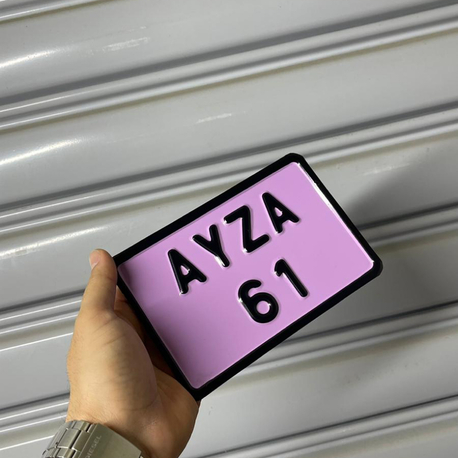 PREMİUM PEMBE DEKOR PLAKA