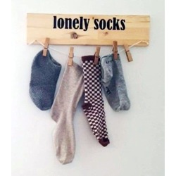 Lonely Socks-Kayıp Çorap Askısı