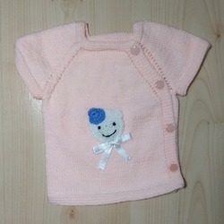 ÖRGÜ BEBEK YELEĞİ ( 6-12 aylik )