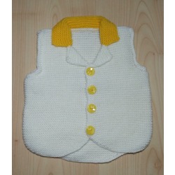 ÖRGÜ BEBEK YELEĞİ ( 6-12 aylik )