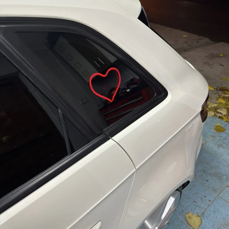 Neon Vantuzlu Led Kalp