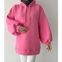 Pembe / BALON KOL SWEATSHİRT