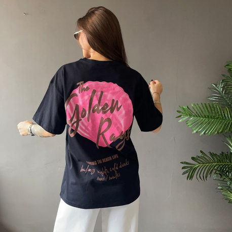 Oversize baskılı tişört