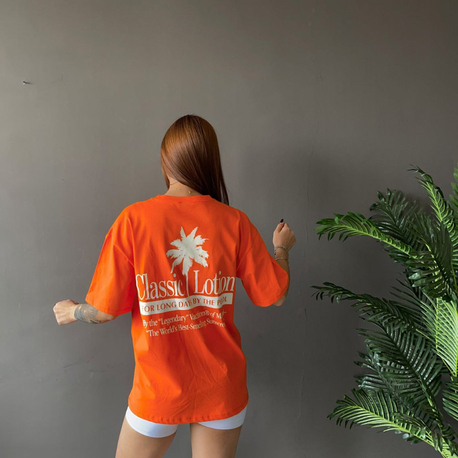 Oversize baskılı tişört