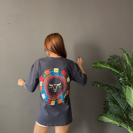Oversize baskılı tişört