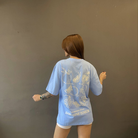 Oversize baskılı tişört