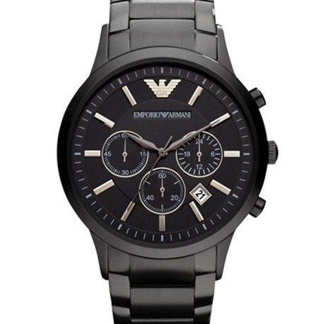 Emporio Armani AR2453 Erkek Kol Saati – Siyah / Chronograph / 43 mm