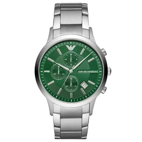 Emporio Armani AR11507 Erkek Kol Saati – Yeşil Kadran / Çelik / Kronograf