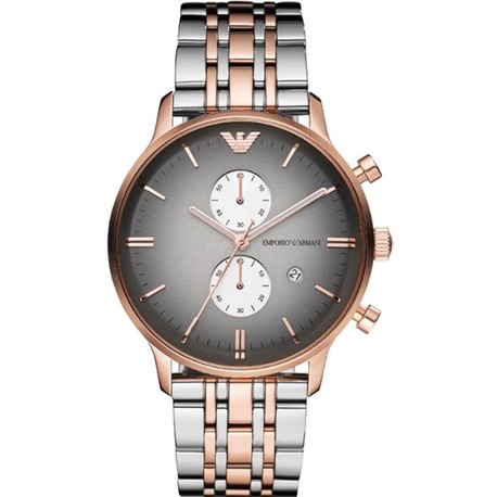 Emporio Armani AR1721 Erkek Kol Saati – Rose Gold / Gri Kadran / Chronograph