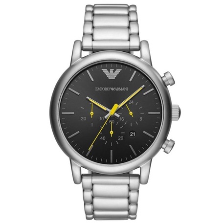 Emporio Armani AR11324 Erkek Kol Saati – Siyah Kadran / Çelik / 5 ATM