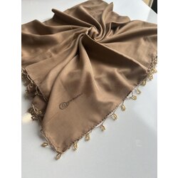 SÜTLÜ KAHVE çubuk boncuklu yazma
