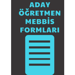 Mail Olarak Aday Öğretmen Formları