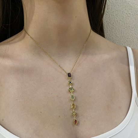 Gold/Silver Y Kolye