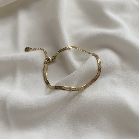 Gold/Silver Flat Bileklik