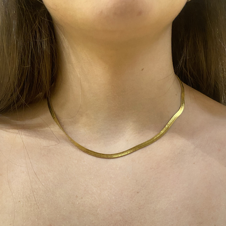 Gold Flat Kolye