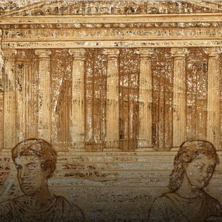 Antik İskenderiye Kütüphanesi Cephe Tasarımı (A3)