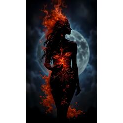 Girl in fire #1