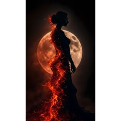 Girl in fire #2