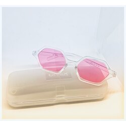 Retro Vintage Renkli Güneş Gözlüğü Pembe