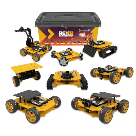 REX Evolution Serisi Super Star Transformers - 8 in 1 (Micropython ve Arduino IDE Uyumlu) - E-Kitap 