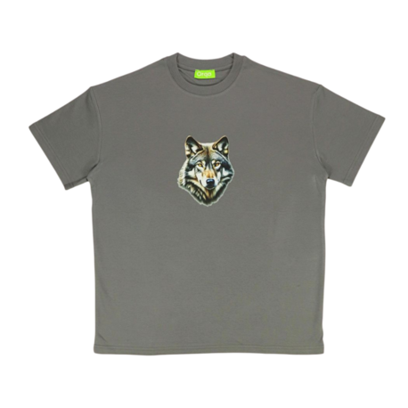 Unisex Kurt Baskılı %100 Pamuk Basic Tshirt