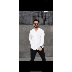 BEYAZ OVERİZE GÖMLEK 