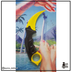 Plastik Karambit Sarı