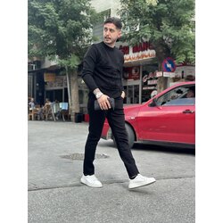 LOUIS VUITTON Kazak Siyah Kot KOMBİN