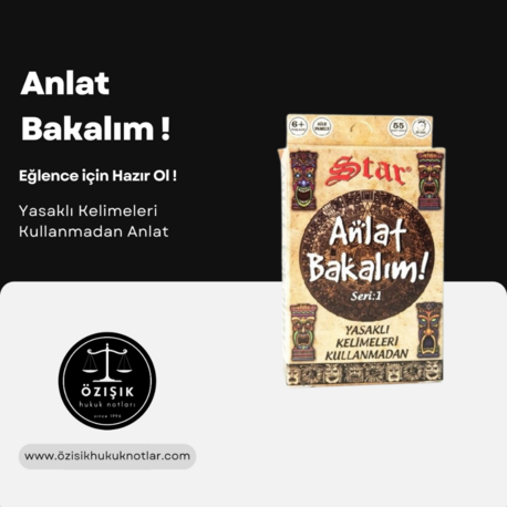 Anlat Bakalım Oyun Kağıdı