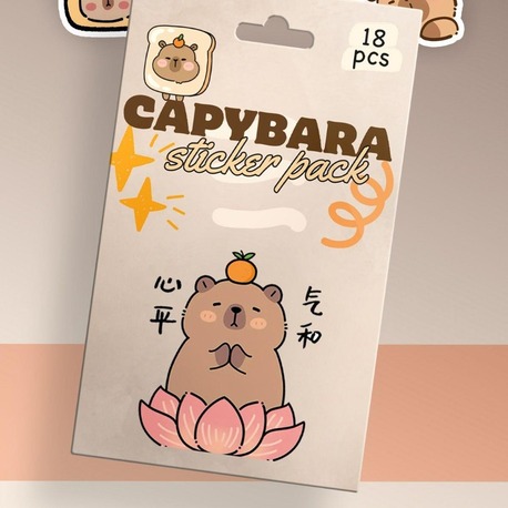 CAPY BARA 18Lİ STICKER