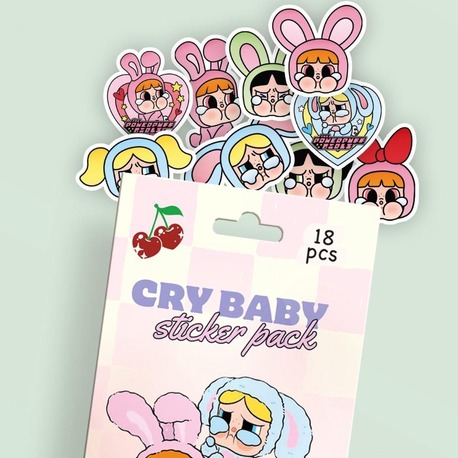CRY BABY 18'Lİ STİCKER