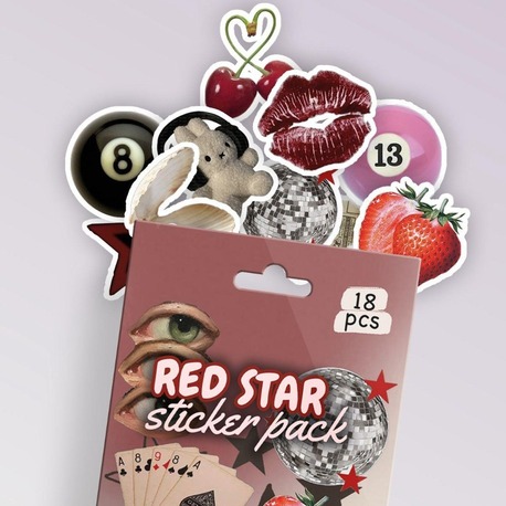 RED STAR - 18Lİ STİCKER