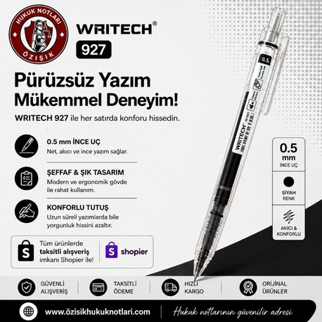 WRITECH TÜKENMEZ KALEM (SİYAH)
