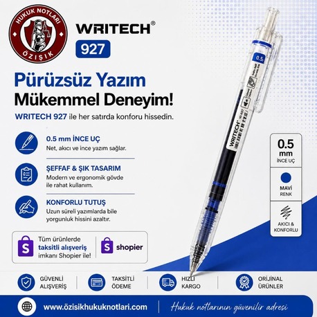 WRITECH TÜKENMEZ KALEM (MAVİ)