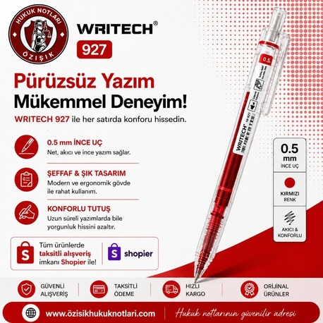 WRITECH TÜKENMEZ KALEM (KIRMIZI)