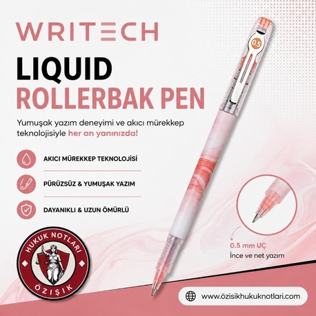 WRİTECH-LIQUID TÜKENMEZ KALEM (PEMBE)