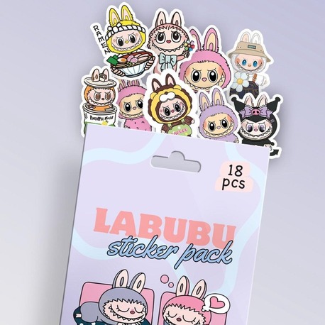 LABUBU STİCKER 18'Lİ
